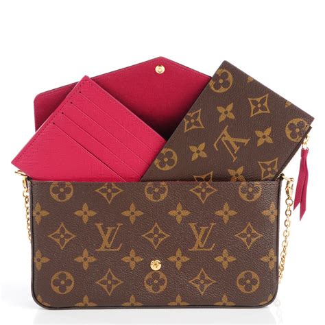 lv felicie wallet|louis vuitton félicie chain.